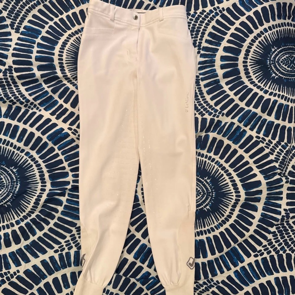 LeMieux white full seat breeches